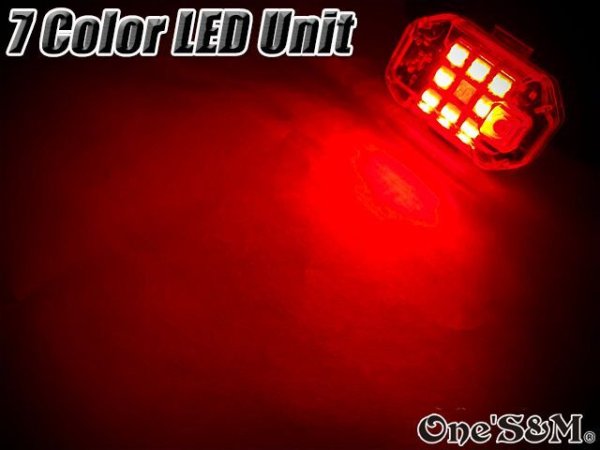 画像15: 【配線不要】 リモコン付き 爆光 ストロボ機能搭載 7Color LED 充電式LED 自転車 バイク 自動車 幅広く対応 (15)