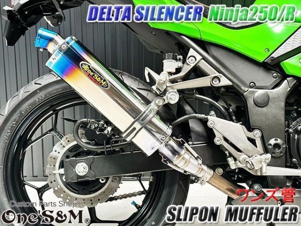 画像3: Ninja250 Ninja250R JBK-EX250L EX250K 前期 中期 ニンジャ250 Z250 純正エキパイ用 スリップオンマフラー (3)