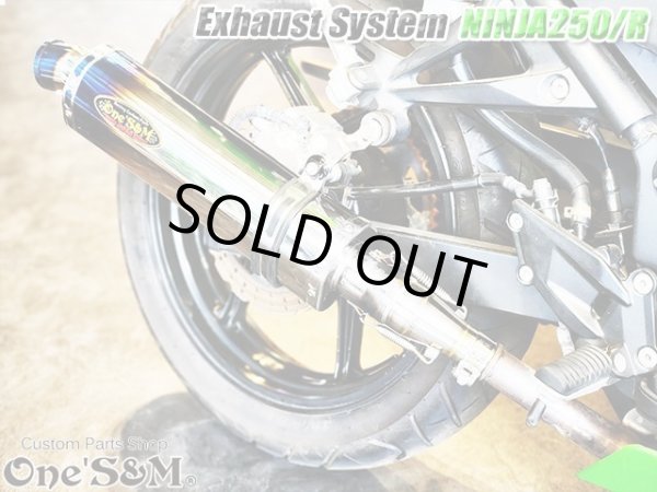 画像10: Ninja250 Ninja250R JBK-EX250L EX250K 前期 中期 ニンジャ250 Z250 純正エキパイ用 スリップオンマフラー (10)