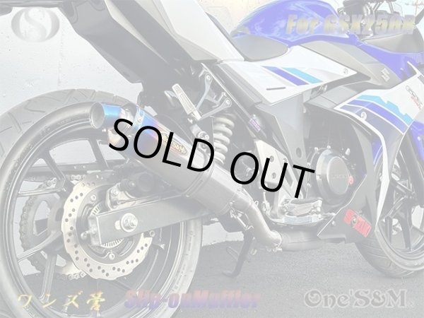 画像5: ★純正エキパイ専用 GSX250R 2BK-DN11A用 スリップオン マフラー サイレンサー  デルタチタン焼Type (5)