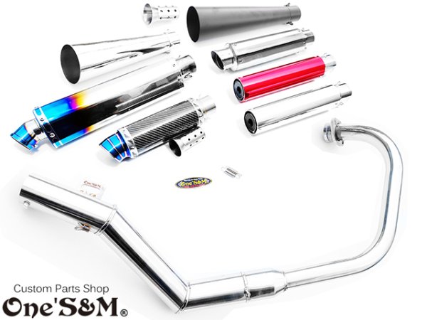 画像1: 送料込！ APE50Fi エイプ50FI 専用 マフラー フルエキゾースト マフラー  (1)