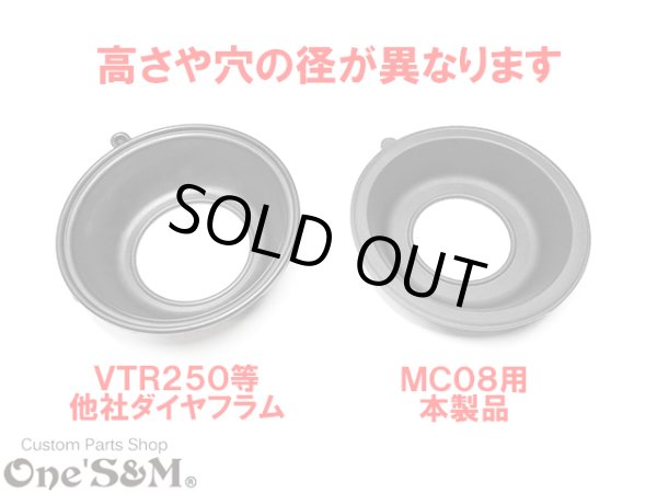 画像2: VT250F MC08 用 キャブレター ダイヤフラム ２個 (2)