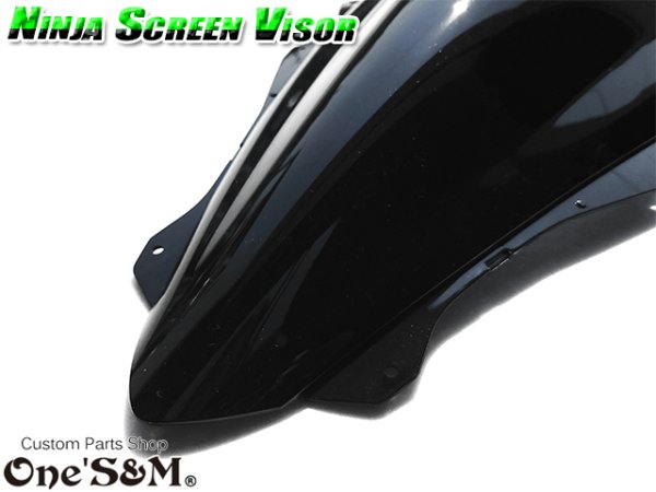 画像3: スクリーンバイザー フロントスクリーン  スモーク NINJA ZX-4RR ZX-4R ZX-25R (3)