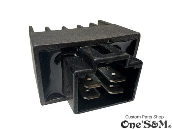 画像2: レギュレートレクチファイアー レギュレートレクチファイヤー 半波整流レギュレーター ブラック (2)