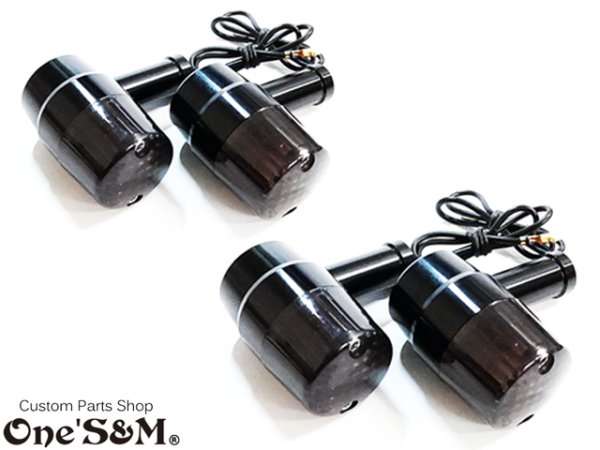 画像3: 特価 ロングウインカーセット スモークレンズ XII Manufaktur Series CNC アルミ削り出し プレミアム ウインカー ウインカーリレー付き ヨーロピアンウインカー 旧車 ウインカー (3)