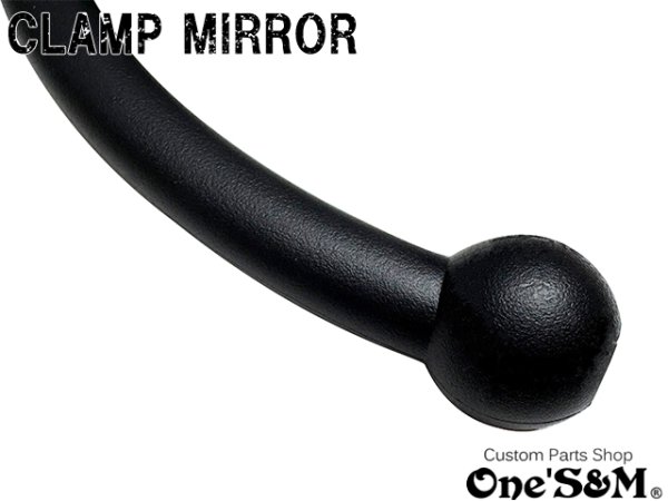 画像7: 送料無料 クランプミラー 丸型 丸形ミラー 左右セット 汎用 角度調整可能 バイクミラー (7)