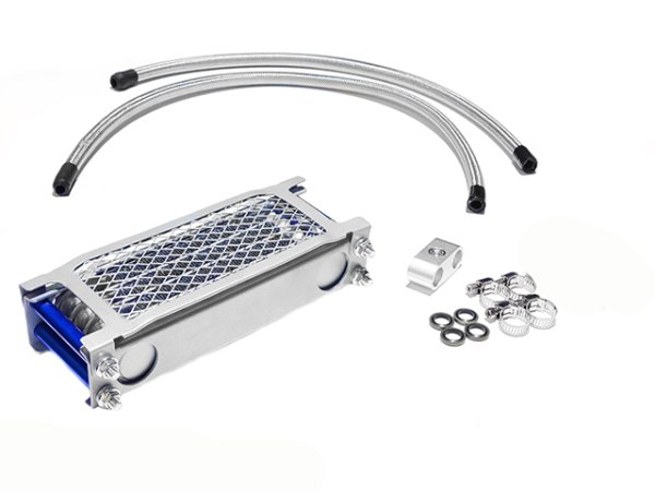 画像1: ４ミニ汎用 ４段ハイパフォーマンス オイルクーラー (1)