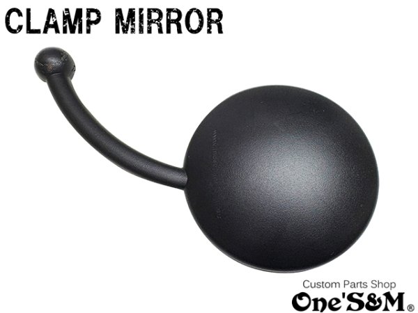 画像8: 送料無料 クランプミラー 丸型 丸形ミラー 左右セット 汎用 角度調整可能 バイクミラー (8)