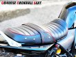 画像17: NEW リニューアル CB Styleタックロールシート CB400SF NC39 NC42 最終型まで対応 鋲打ち スタッズ付き  シートベルト 防水 金具付き レザーシート 前後アンコ抜きver (17)