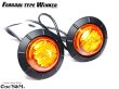画像1: LED フェラーリタイプウインカー ロケットカウル 丸型ウインカー 旧車ウインカー 2個Set (1)