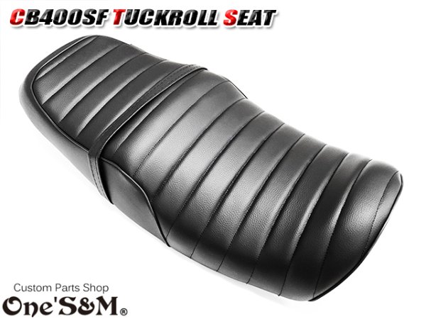 画像30: NEW リニューアル CB Styleタックロールシート CB400SF NC39 NC42 最終型まで対応 鋲打ち スタッズ付き  シートベルト 防水 金具付き レザーシート 前後アンコ抜きver (30)