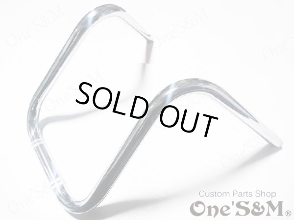 画像3: ワンズ製 ガンギメハン クロームメッキ アップハンドル (3)