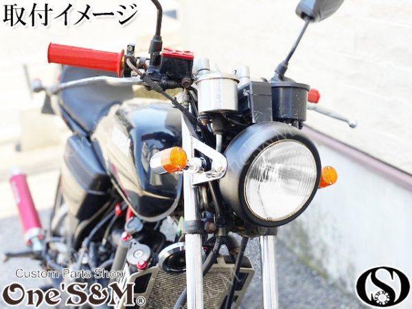 画像10: ４ミニにオススメ 160π ガラス クリアレンズ マットブラック　丸型ヘッドライト φ160 (10)