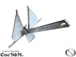 画像7: ダンフォース型 アンカー 亜鉛メッキ ~30ft 8kg 錨 碇 いかり フリューク (7)