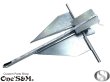 画像2: ダンフォース型 アンカー 亜鉛メッキ ~30ft 8kg 錨 碇 いかり フリューク (2)