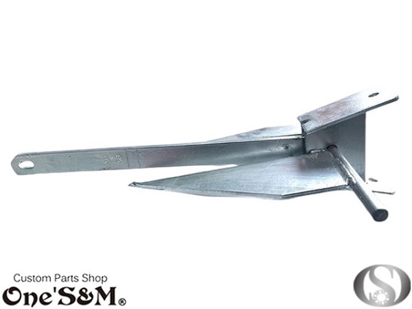 画像4: ダンフォース型 アンカー 亜鉛メッキ ~30ft 8kg 錨 碇 いかり フリューク (4)