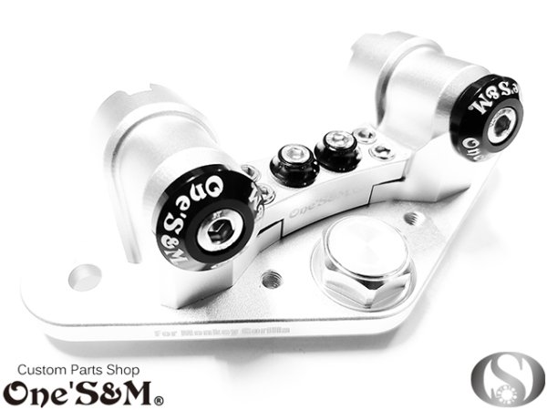画像2: NEW モンキー ゴリラ ダックス 用 CNC くるくるハン用 トップブリッジ トップブリッジＳＰ くるくるハンポストとステムナット付き (2)