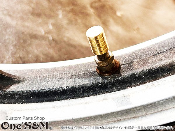 画像12: 真鍮 エアバルブキャップ 2個セット 旧車などに (12)