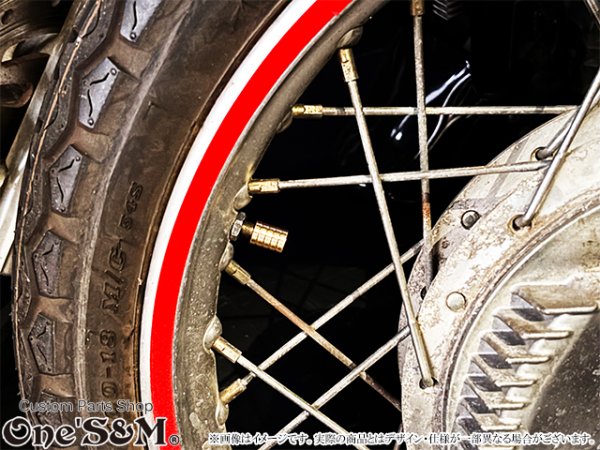 画像15: 真鍮 エアバルブキャップ 2個セット 旧車などに (15)