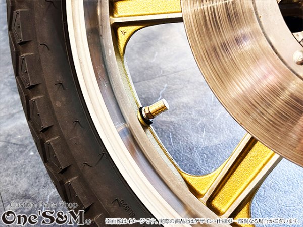 画像4: 真鍮 エアバルブキャップ 2個セット 旧車などに (4)