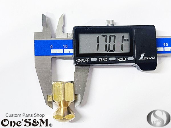 画像2: 真鍮ファッションナットM12 P1.25 ２個セット (2)