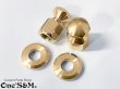 画像1: 送料込み 真鍮ファッションナット M10 P1.25 2個セット 荷掛けナット リアサスペンションナット (1)