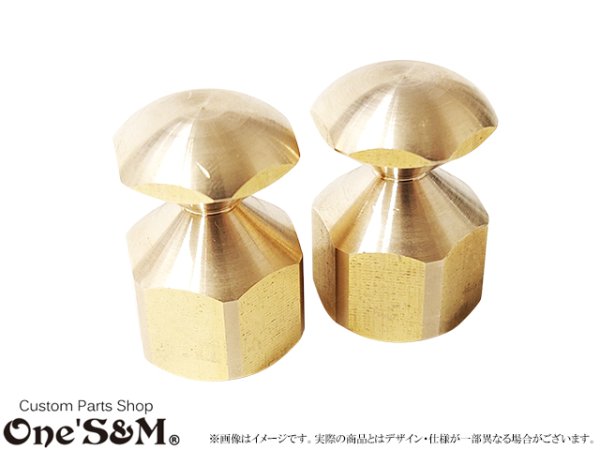 画像4: 送料込み 真鍮ファッションナット M12 P1.25 2個セット 荷掛けナット リアサスペンションナット (4)