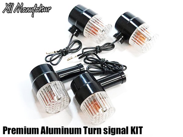 画像7: 送料無料 XII Manufaktur Series CNC アルミ削り出し プレミアム ウインカー ウインカーリレー付き ヨーロピアンウインカー 旧車 ウインカー (7)