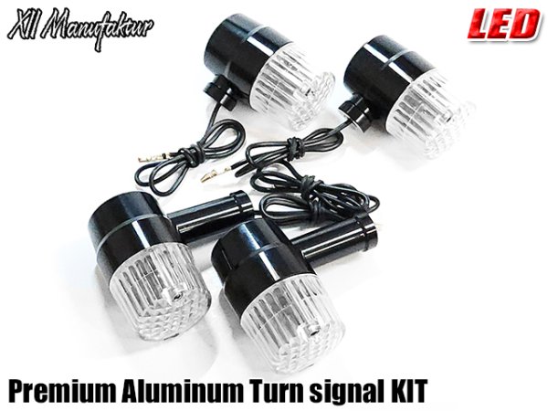 画像9: 送料無料 XII Manufaktur Series CNC アルミ削り出し プレミアム ウインカー ウインカーリレー付き ヨーロピアンウインカー 旧車 ウインカー (9)