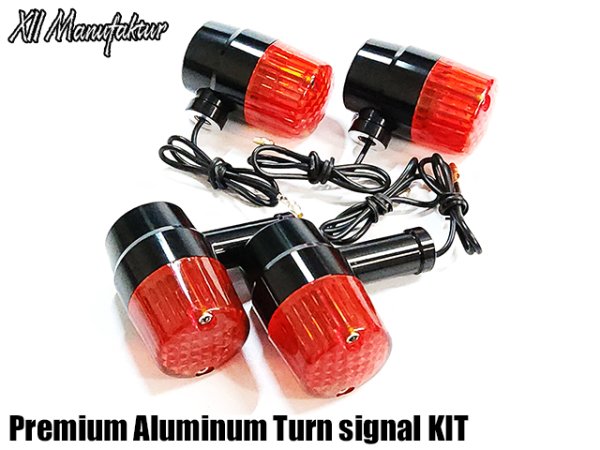 画像11: 送料無料 XII Manufaktur Series CNC アルミ削り出し プレミアム ウインカー ウインカーリレー付き ヨーロピアンウインカー 旧車 ウインカー (11)