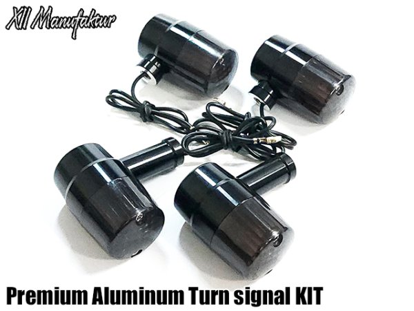 画像3: 送料無料 XII Manufaktur Series CNC アルミ削り出し プレミアム ウインカー ウインカーリレー付き ヨーロピアンウインカー 旧車 ウインカー (3)