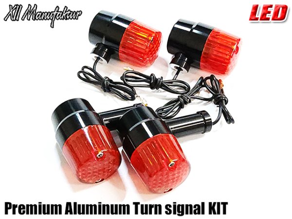 画像13: 送料無料 XII Manufaktur Series CNC アルミ削り出し プレミアム ウインカー ウインカーリレー付き ヨーロピアンウインカー 旧車 ウインカー (13)