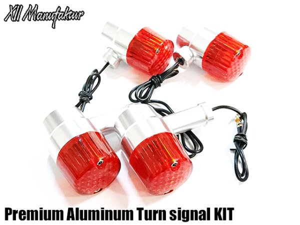 画像23: 送料無料 XII Manufaktur Series CNC アルミ削り出し プレミアム ウインカー ウインカーリレー付き ヨーロピアンウインカー 旧車 ウインカー (23)