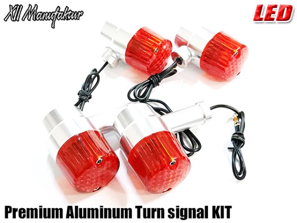 画像25: 送料無料 XII Manufaktur Series CNC アルミ削り出し プレミアム ウインカー ウインカーリレー付き ヨーロピアンウインカー 旧車 ウインカー (25)