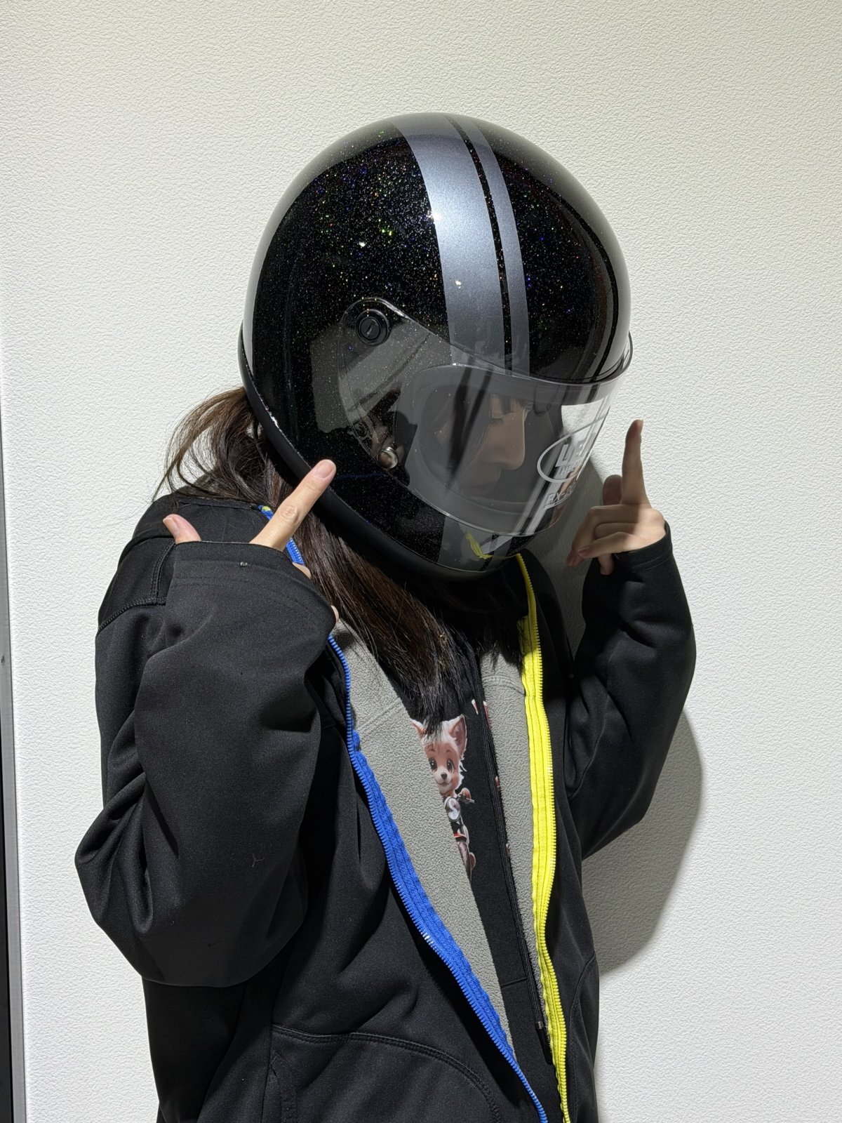 ヘルメットはフルフェイスで😎