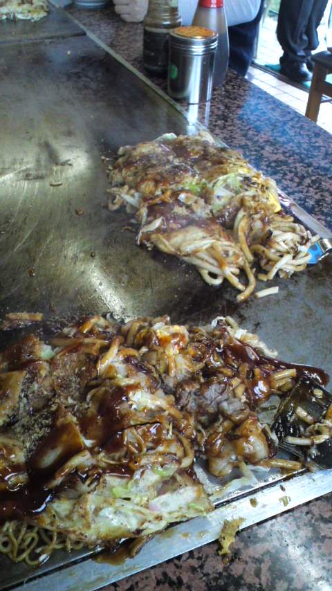 今日はお昼にお好み焼き食べてきました＾＾