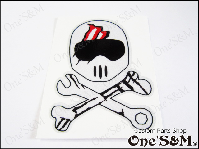 ジェイソン風 反射ステッカー 反射素材 耐水 スカルライダー Online Shopping One S M