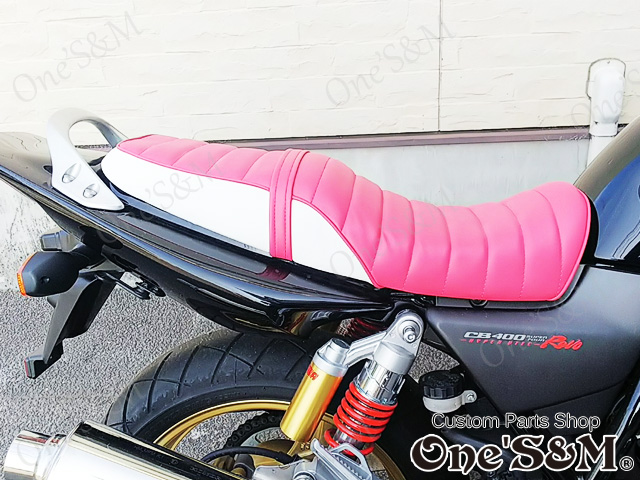 Cb400sf Nc39 Nc42用 タックロールシート レザーシート ホワイトｘピュアピンク Online Shopping One S M