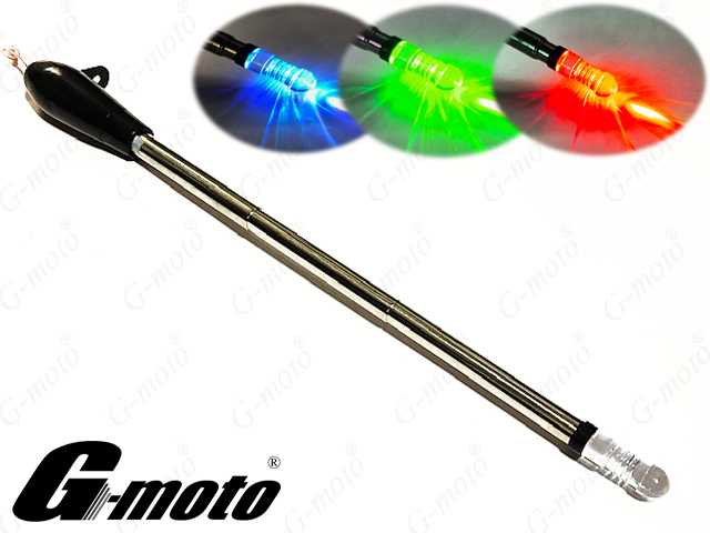 G Moto製 車用 光るアンテナ 収縮可能 ファッション ネオン コーナーポール Online Shopping One S M
