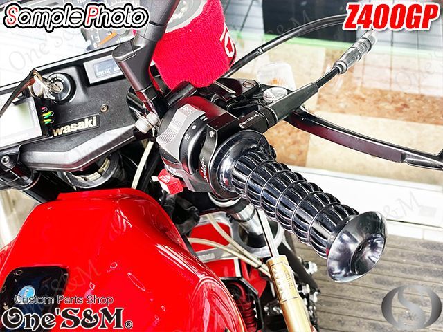 KH250 KH400 アクセルワイヤー 20cmロング 日本製 - ハンドル