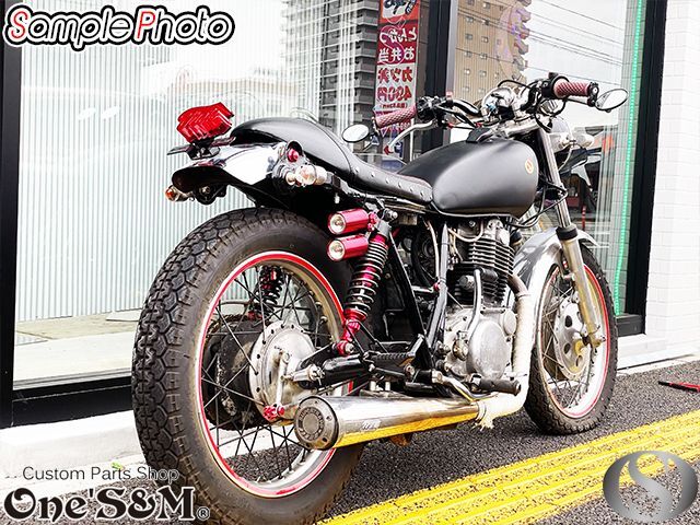 SR400 SR500 汎用 バーチカル カフェシート セミダブル スタッド付き ...