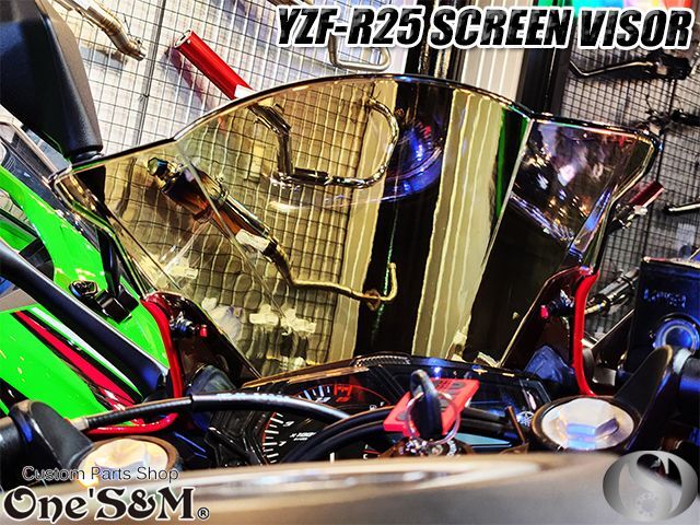 色々な yzf r25 スクリーン ミラー レインボー