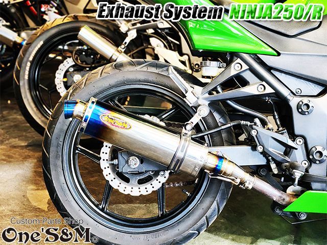 アールズギアninja 250r JMCA認証スリップオンマフラー