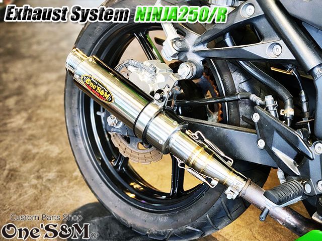 NINJA250 エキパイマフラー M141 カワサキ 純正  バイク 部品 EX250L Z250 ER250C コケキズ無し ニンジャ250 車検 Genuine:22218423