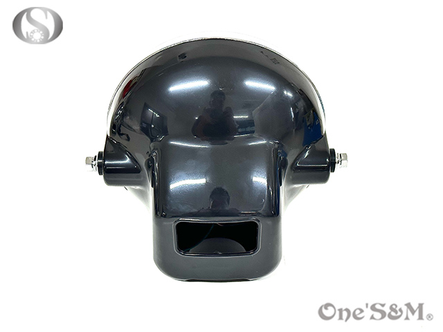 イエロー カットレンズ ガラスレンズ 丸型ヘッドライト H4球付き Q2-4P